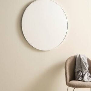 MEGHAN spegel ø 80 cm Silver