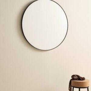 MEGHAN spegel ø 80 cm Svart