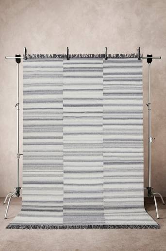 MELLA ullmatta 200×300 cm Silver