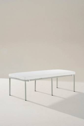 MENTON dagbädd Ljus grågrön/vit dyna