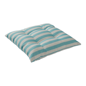 MENTON sittdyna stol Aquablå/vit randig