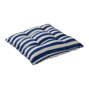 MENTON sittdyna stol Koboltblå/vit randig