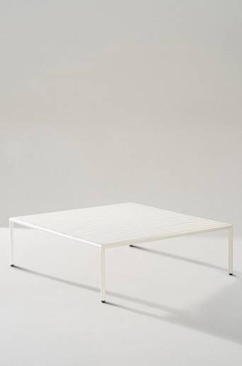 MENTON soffbord 110×110 cm Vit