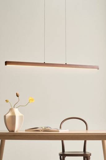 METIS taklampa LED Valnötsbrun