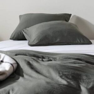 MIA örngott 60×50 cm 2-pack Mörkgrå