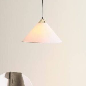 MICKAN taklampa Vit/mässing