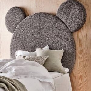 MIKKE sänggavel 147 cm Grå