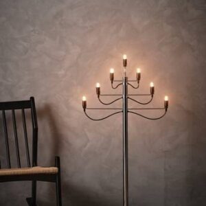 MILANO elljusstake – golv Krom