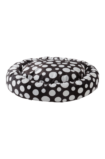 MILES hundbädd/kattbädd Svart/vit