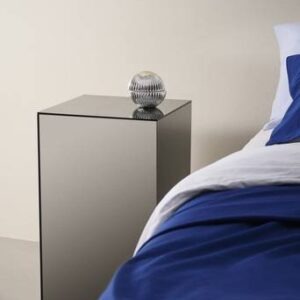 MIRRE sängbord Höger/grå spegelglas