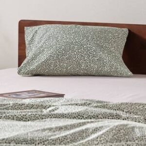 MISTEL örngott 60×50 cm Vit/grön