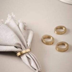 MOANA servettring 4-pack Mässing