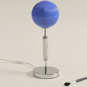 MOIRA bordslampa Krom/blå