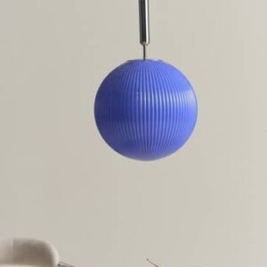 MOIRA taklampa Krom/blå