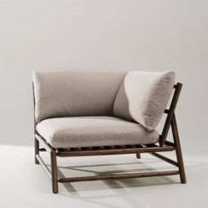 MONTEGO soffmodul hörn Teak/gråbeige
