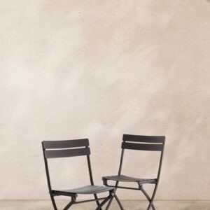 MONTMARTRE utestol 2-pack Svart