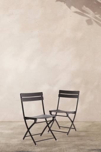 MONTMARTRE utestol 2-pack Svart