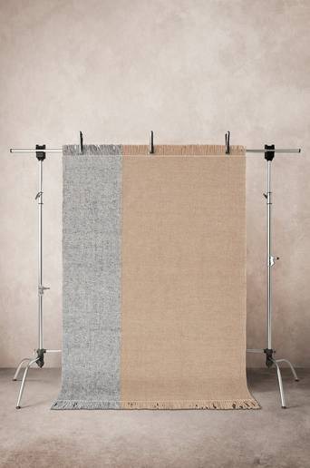 MONTUNA MIX slätvävd matta 160×230 cm Beige/grå