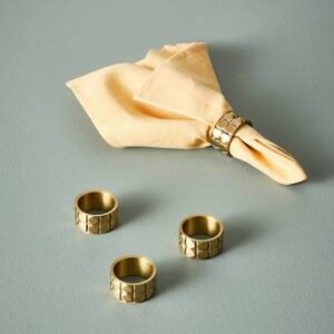 MYA servettring 4-pack Mässing