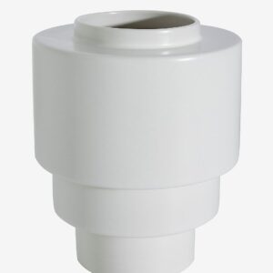 Markslöjd – Akka keramikvas 19,5 cm – Vit – Krukor & vaser – Från Homeroom