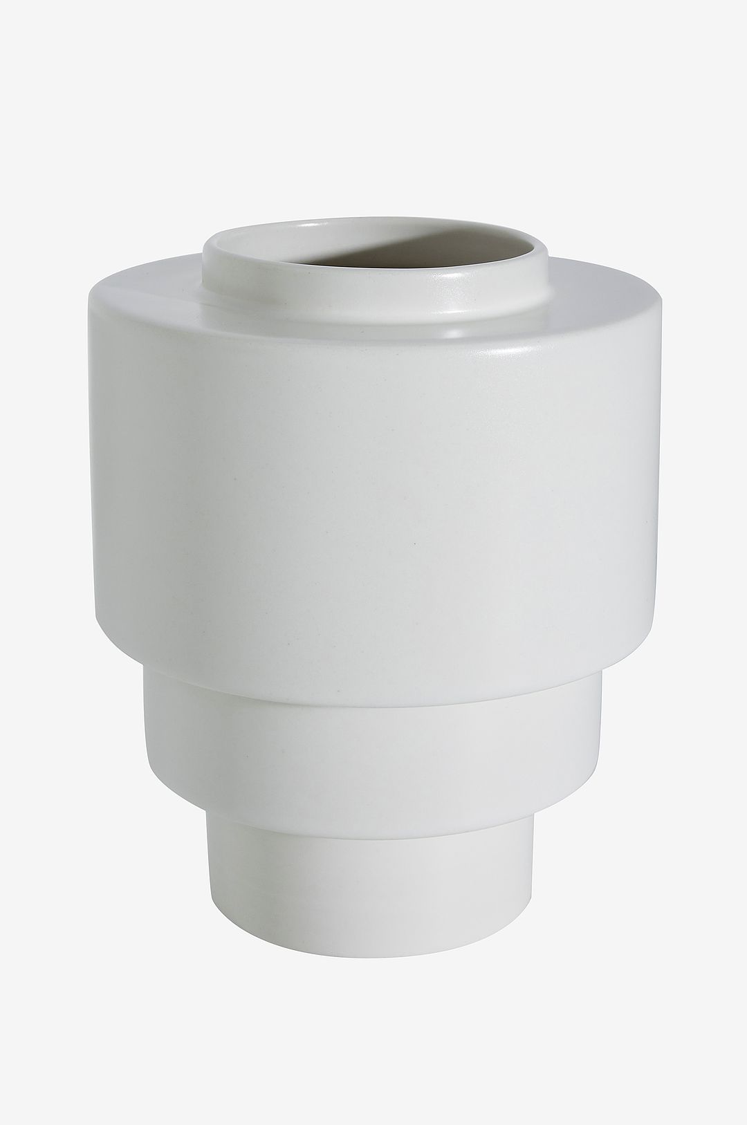 Markslöjd – Akka keramikvas 19,5 cm – Vit – Krukor & vaser – Från Homeroom