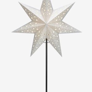 Markslöjd – Bordsstjärna Solvalla 69 cm – Silver – Adventsstjärnor – Från Homeroom