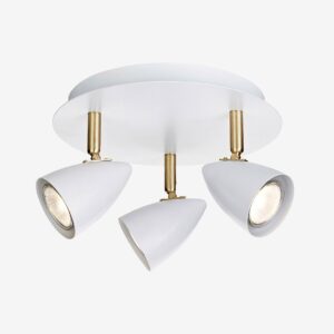 Markslöjd – CIRO Tak 3L Vit/Mässing – Vit – Spotlights – Från Homeroom