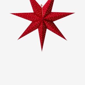 Markslöjd – CLARA Hängande Stjärna 75 cm – Röd – Adventsstjärnor – Från Homeroom