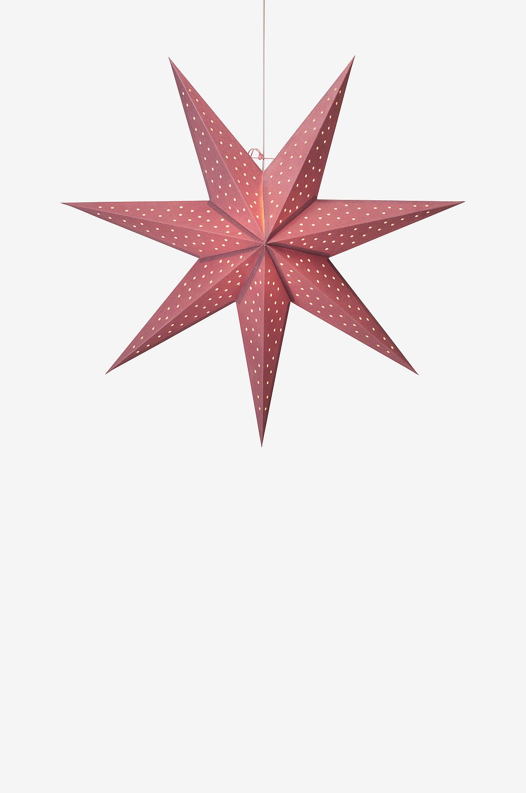 Markslöjd - CLARA Hängande Stjärna 75 cm - Rosa - Adventsstjärnor - Från Homeroom