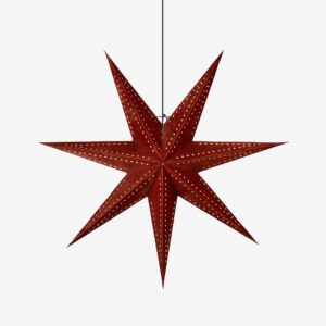 Markslöjd – EMBLA Pendel Stjärna 75cm Sammet – Brun – Adventsstjärnor – Från Homeroom