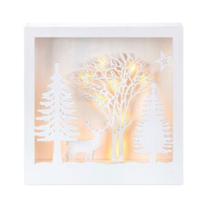 Markslöjd – FOLKABO Dekoration Skog – Vit – Dekorativ julbelysning – Från Homeroom