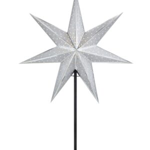 Markslöjd – GLITTER Bordstjärna 45cm – Svart – Adventsstjärnor – Från Homeroom