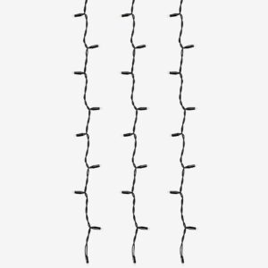 Markslöjd – Gardin Chrissline 1×1,5m 100L LED Varmvit Extra – Svart – Ljusslingor – Från Homeroom