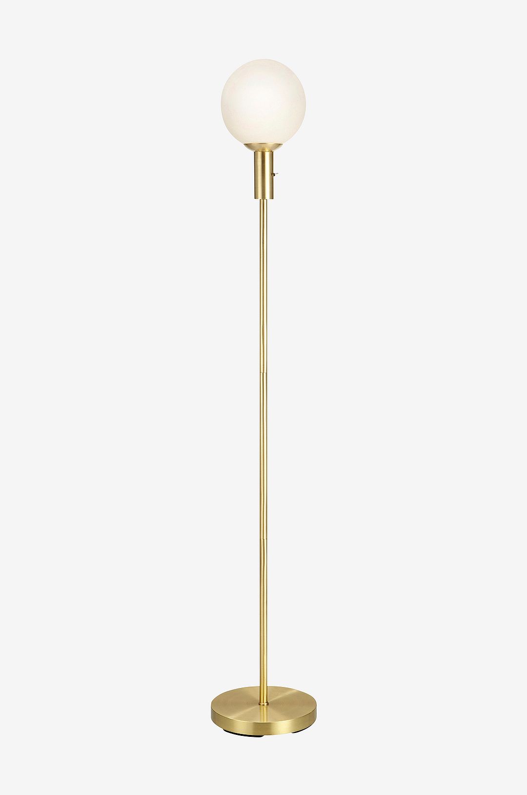 Markslöjd - Golvlampa MINNA Borstad mässing/Vit - Golvlampor - Från Homeroom