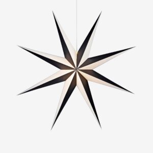 Markslöjd – Julstjärna Alva Ø 75 cm – Svart – Adventsstjärnor – Från Homeroom