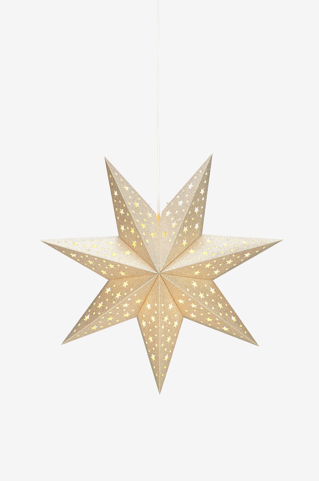 Markslöjd - Julstjärna Solvalla 45 cm - Guld - Adventsstjärnor - Från Homeroom