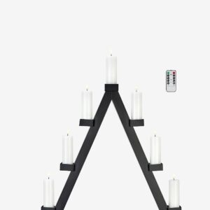 Markslöjd – Ljusstake Arbor 7L Batteridriven – Svart – Adventsljusstakar – Från Homeroom