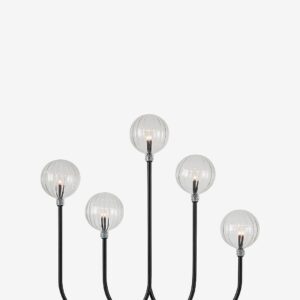 Markslöjd – Ljusstake Enya 5L – Svart – Adventsljusstakar – Från Homeroom