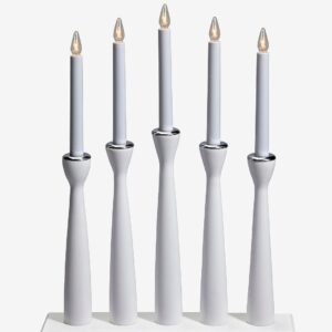 Markslöjd – Ljusstake Måseskär 5L – Vit – Adventsljusstakar – Från Homeroom