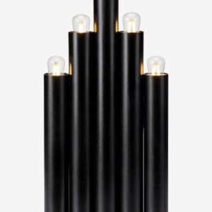 Markslöjd – Ljusstake ORGANO 5L – Svart – Adventsljusstakar – Från Homeroom