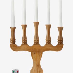 Markslöjd – Ljusstake Rydboholm 5L Batteridriven – Brun – Adventsljusstakar – Från Homeroom