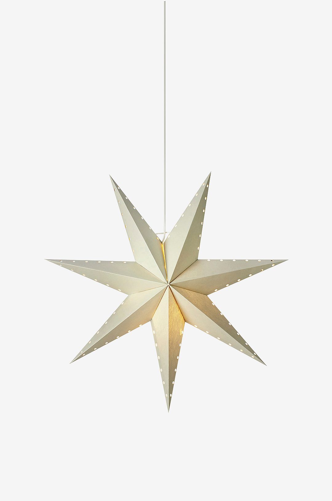 Markslöjd - Pendel Stjärna LIVELY 45cm - Grå - Adventsstjärnor - Från Homeroom