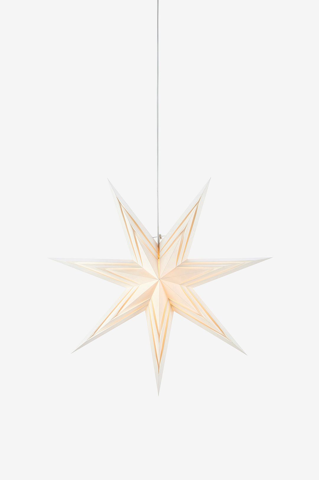 Markslöjd - Pendel Stjärna SOMBRA 70cm - Vit - Adventsstjärnor - Från Homeroom