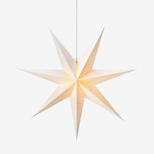 Markslöjd – Pendel stjärna Livia 1L 75cm – Vit – Adventsstjärnor – Från Homeroom