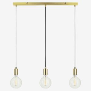 Markslöjd – SKY Pendel 3L Rak Mässing – Mässing – Takpendlar – Från Homeroom