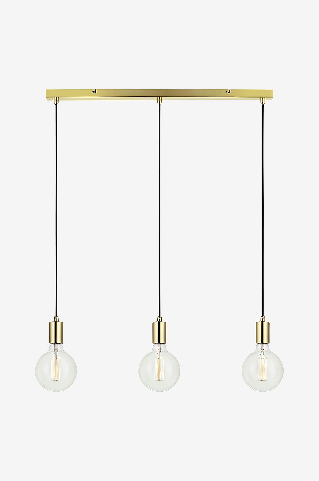 Markslöjd – SKY Pendel 3L Rak Mässing – Mässing – Takpendlar – Från Homeroom