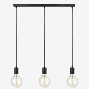 Markslöjd – SKY Pendel 3L Rak Svart, 160 cm – Svart – Takpendlar – Från Homeroom