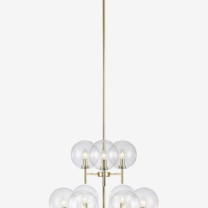 Markslöjd – Taklampa CROWN 9L – Mässing – Takpendlar – Från Homeroom