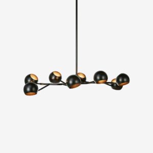 Markslöjd – Taklampa Edgar 8L – Svart – Takpendlar – Från Homeroom