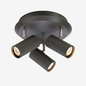 Markslöjd – Takspot Costilla Rund 3L – Grå – Spotlights – Från Homeroom